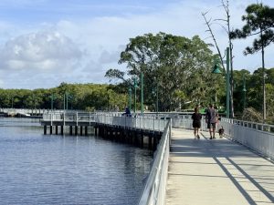 Grove Riverfront Port St. Lucie boardwalk along the North Fork of the St. Lucie River