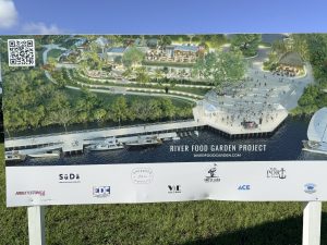 Grove Riverfront Port St. Lucie restaurant and River Food Garden project rendering at The Port District