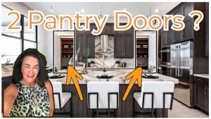 Waverly model Astor Creek kitchen with two pantry doors at Astor Creek Country Club