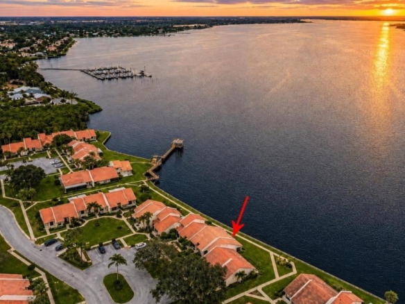 Waterfront villa in Villas of Sandpiper Bay in Port St. Lucie, Florida
